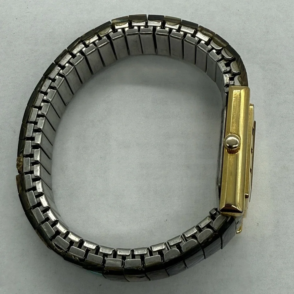 VTG Gold Abalone Shell Dial Waych Bracelet Stretch Inlay Bracelet‎ Sea Spaltec